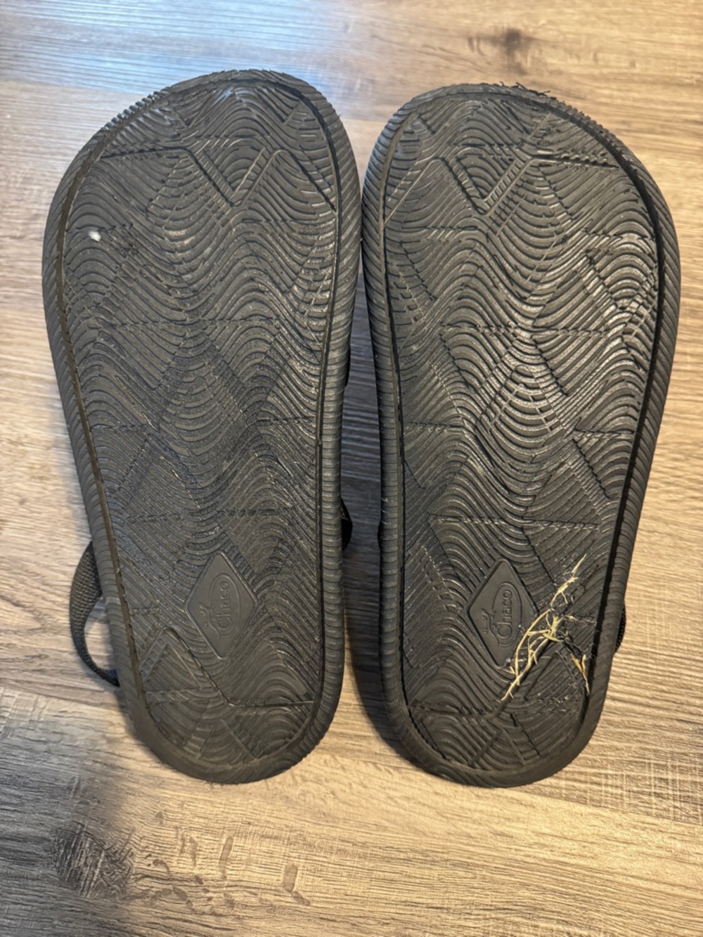 Chaco Black Strappy Adjustable Sandals - Picture 4 of 5